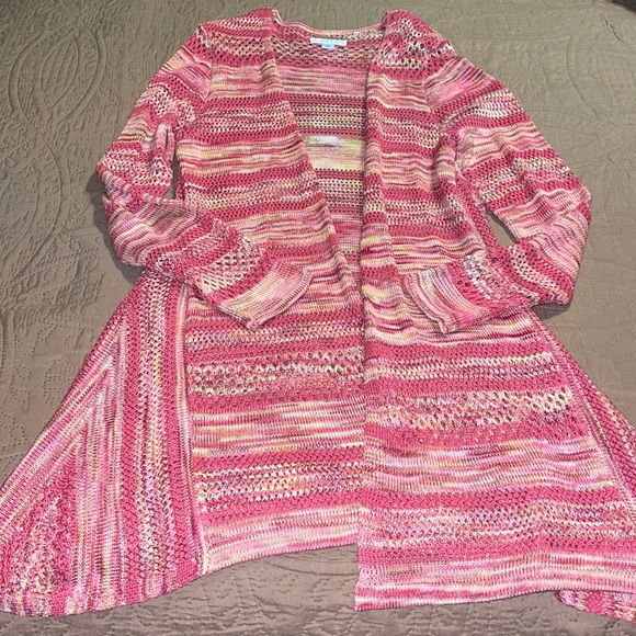 Sweaters - Pink Lightweight Cardigan - Gently Worn!